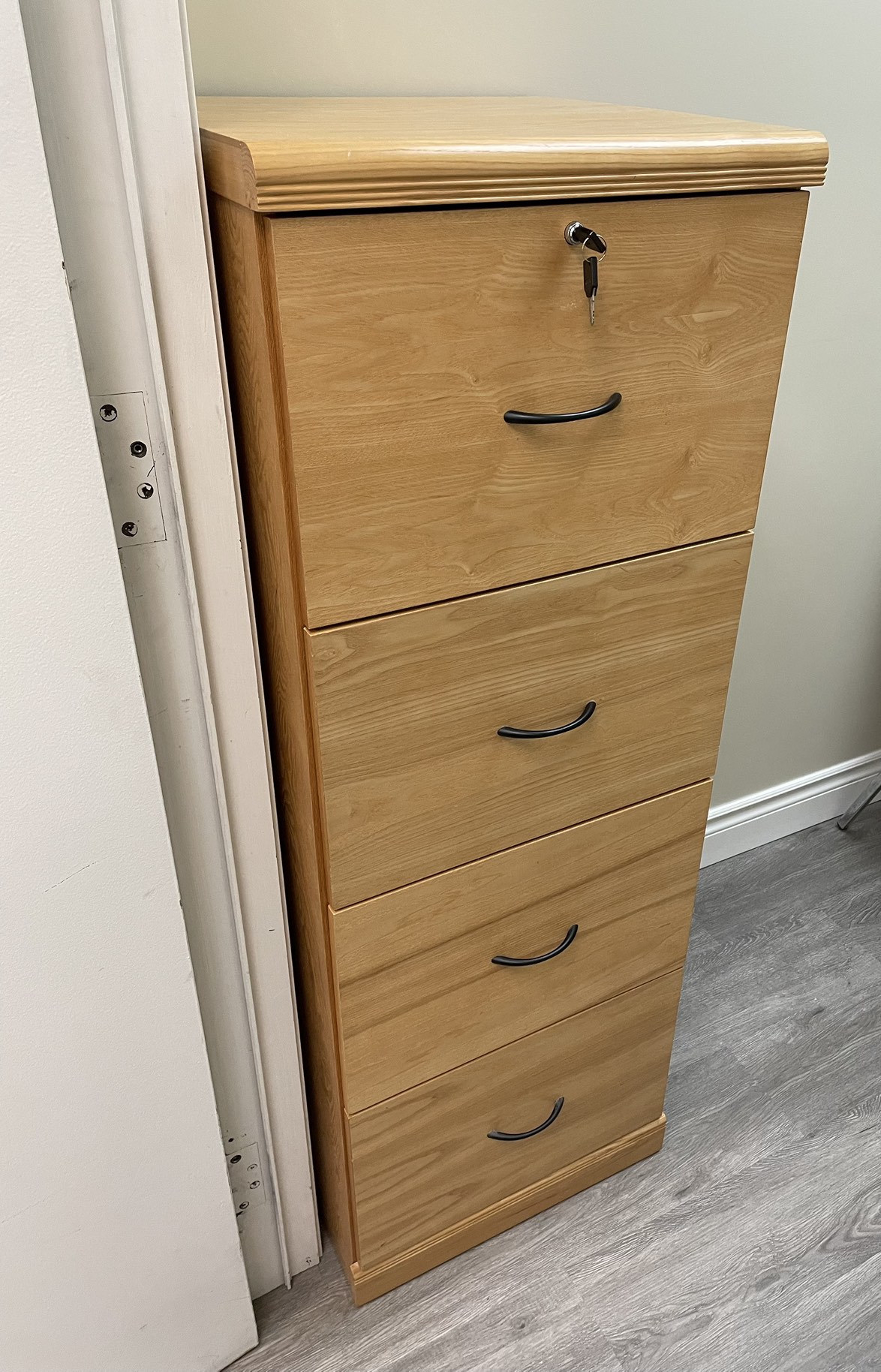 4 Drawer Solid Wood Filing Cabinet #SellingSpree - photo 2