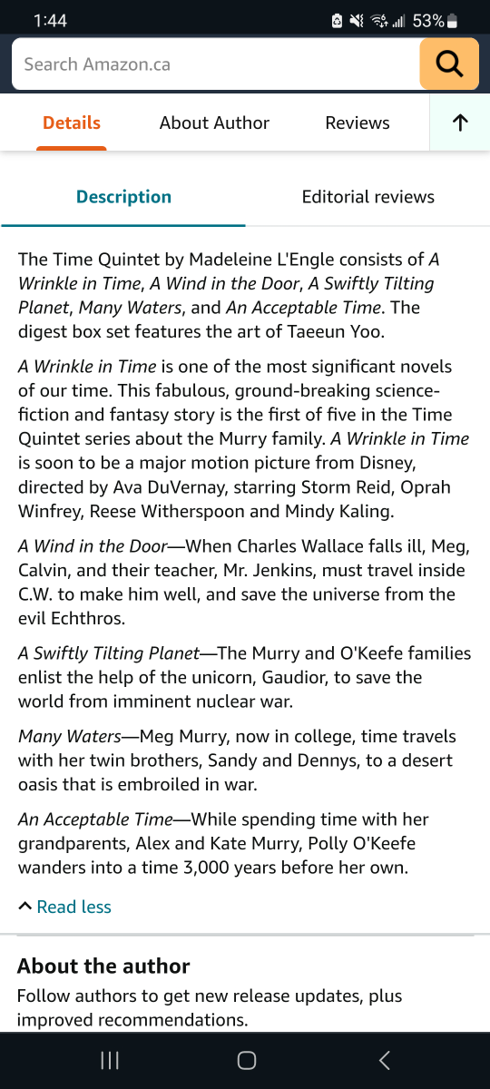 A Wrinkle in Time Quintet NEW Box Set by Madeleine L'engle image indicator(3)