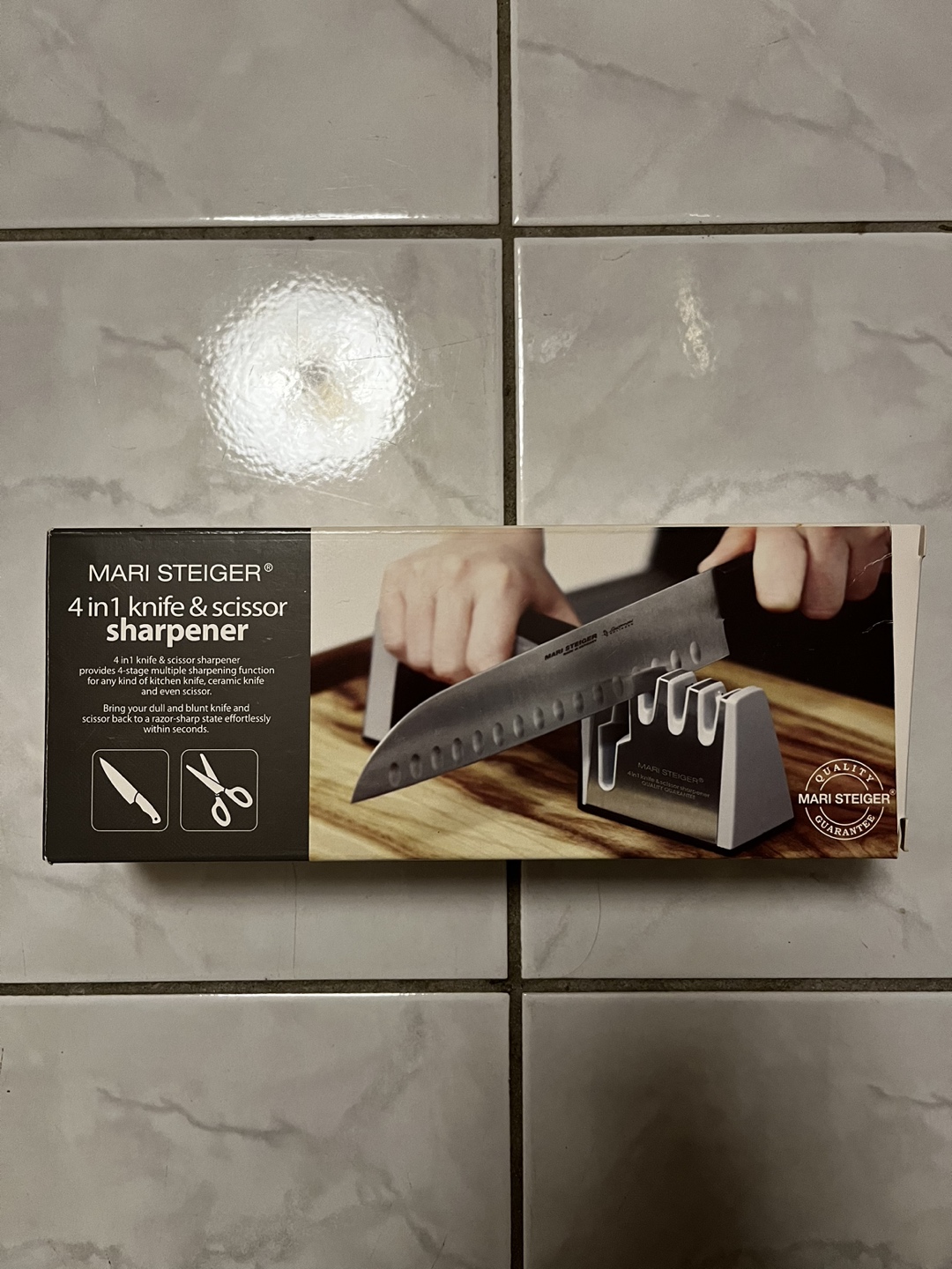 Knife & scissors sharpener open box