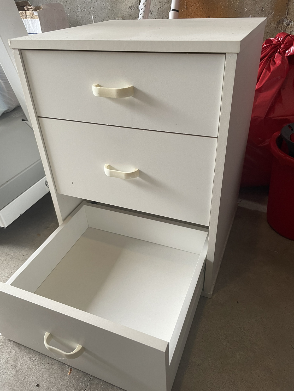 White Drawer Nightstand - photo 3