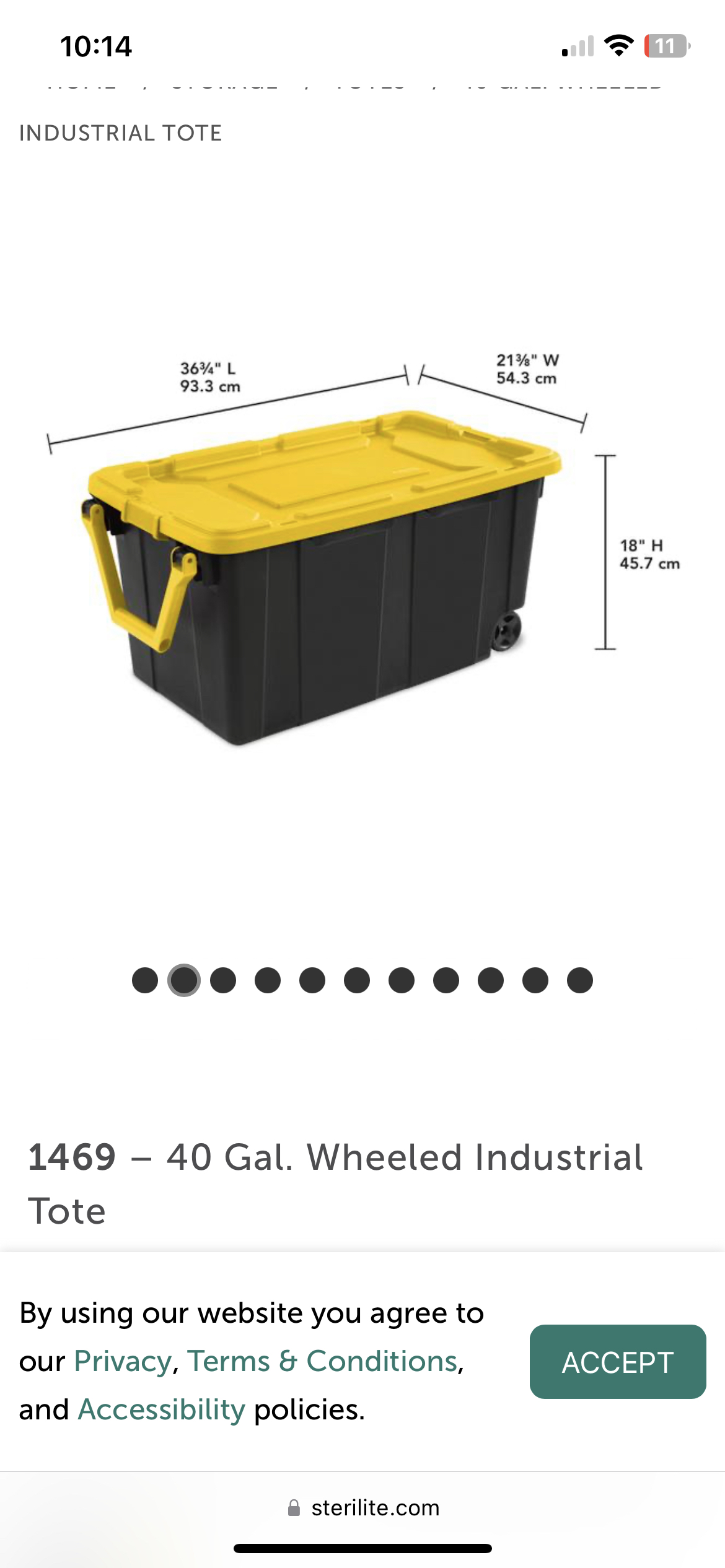 industrial tote 40Gal. - photo 4