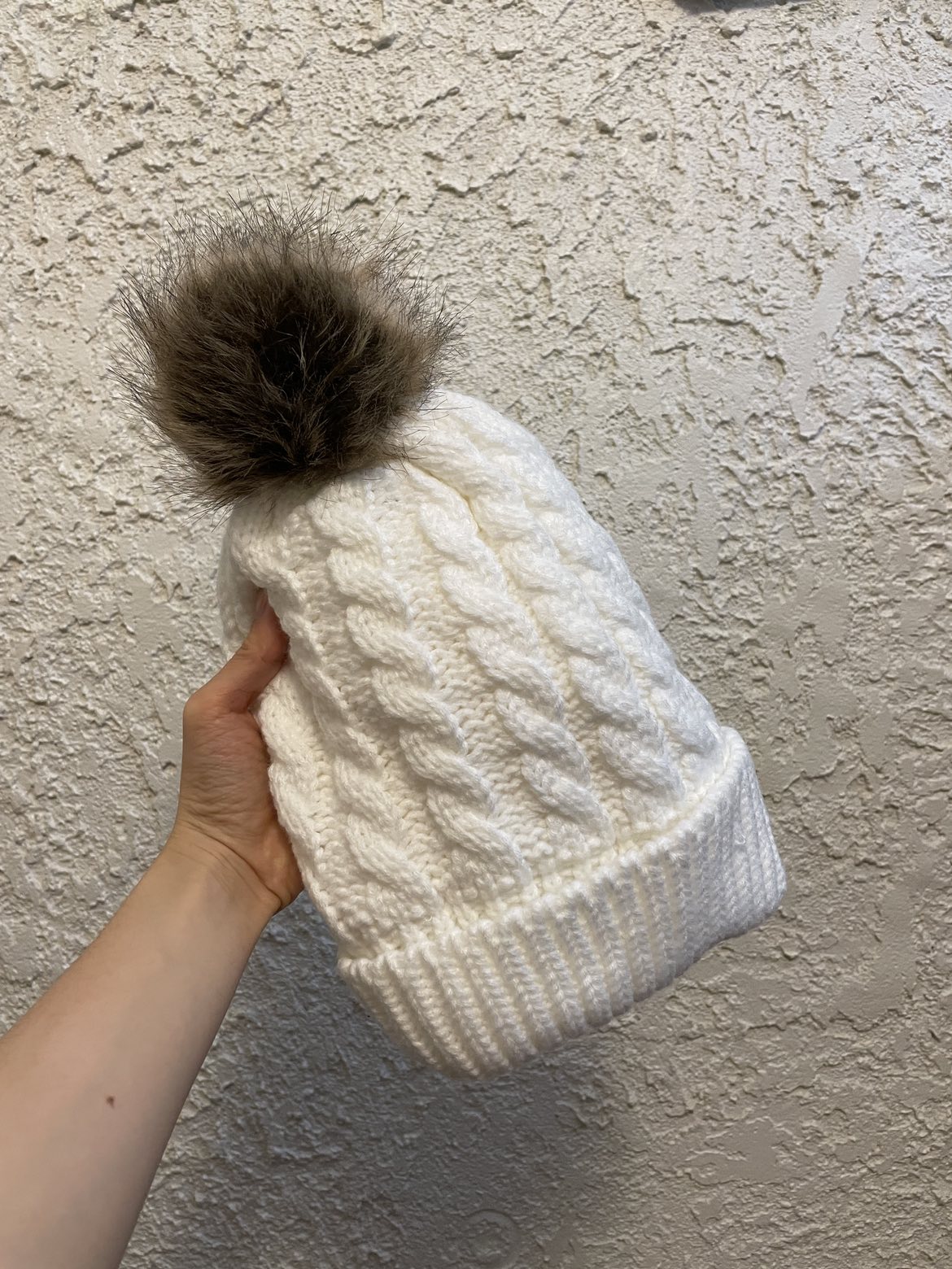 White beanie