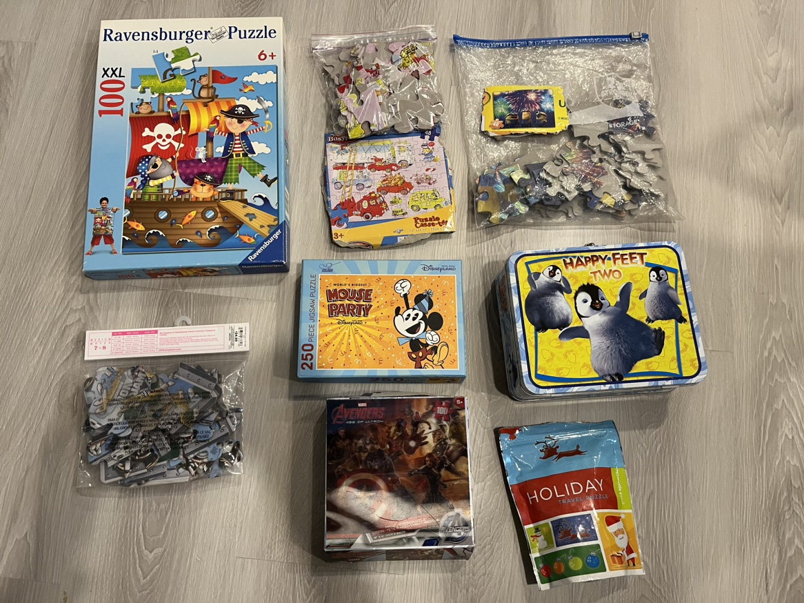 Kids puzzles x8