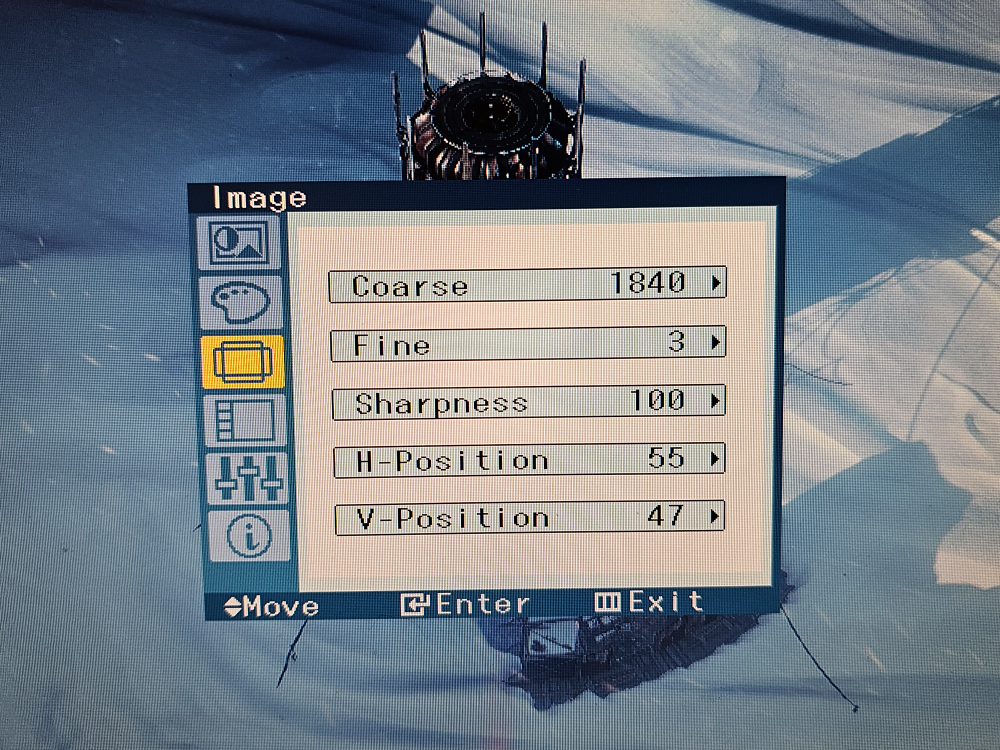 Samsung 21.6" Computer monitor image indicator(7)