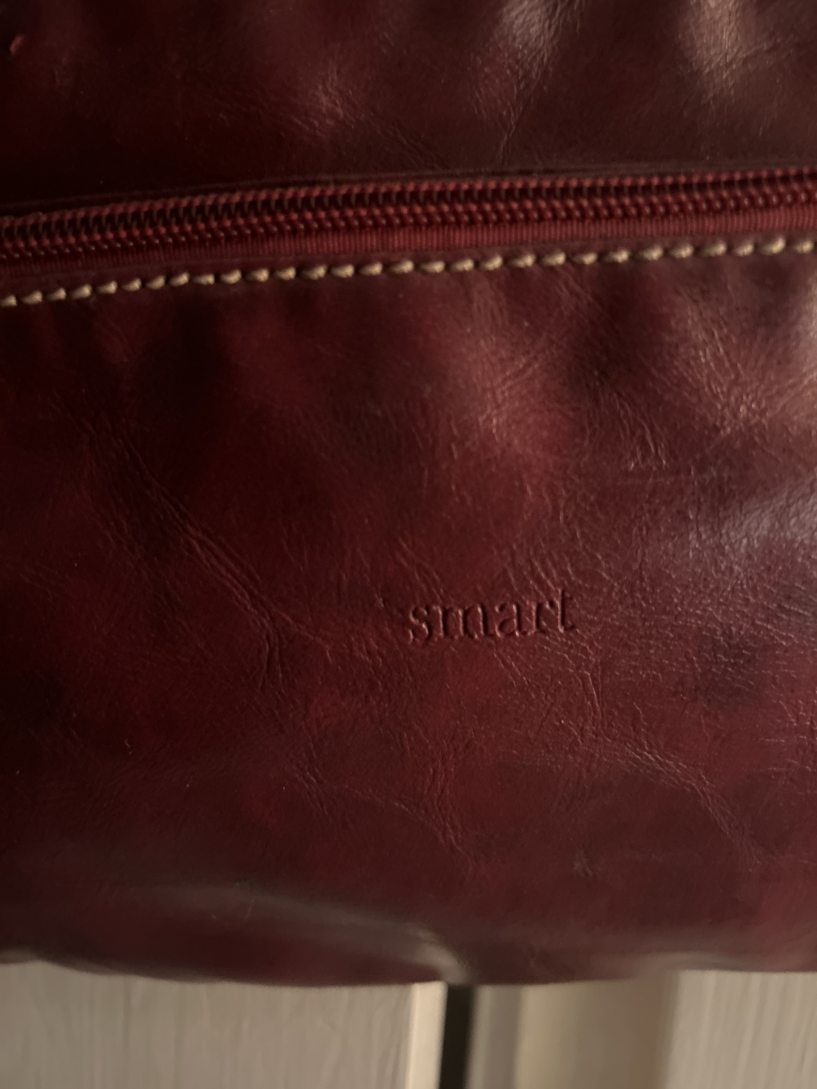 Red vegan leather crossbody bag #SellingSpree - photo 5