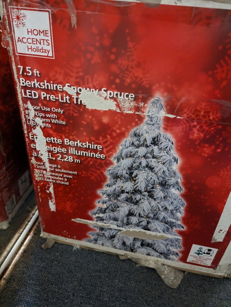 7.5 ft prelit Christmas tree needs to be gone asap image indicator(4)
