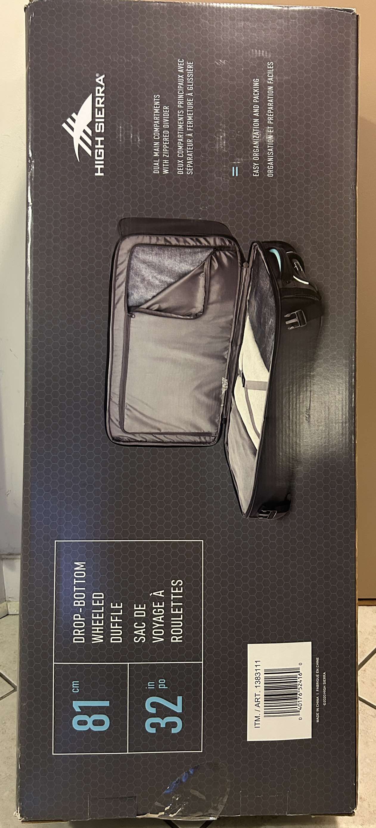 Drop bottom wheeled  luggage carry-on image indicator(2)