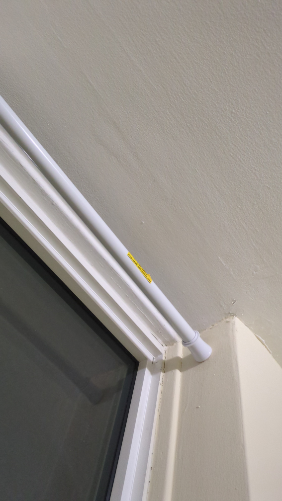 Curtain with adjustable tension rod 48 to 86 inch - photo 4