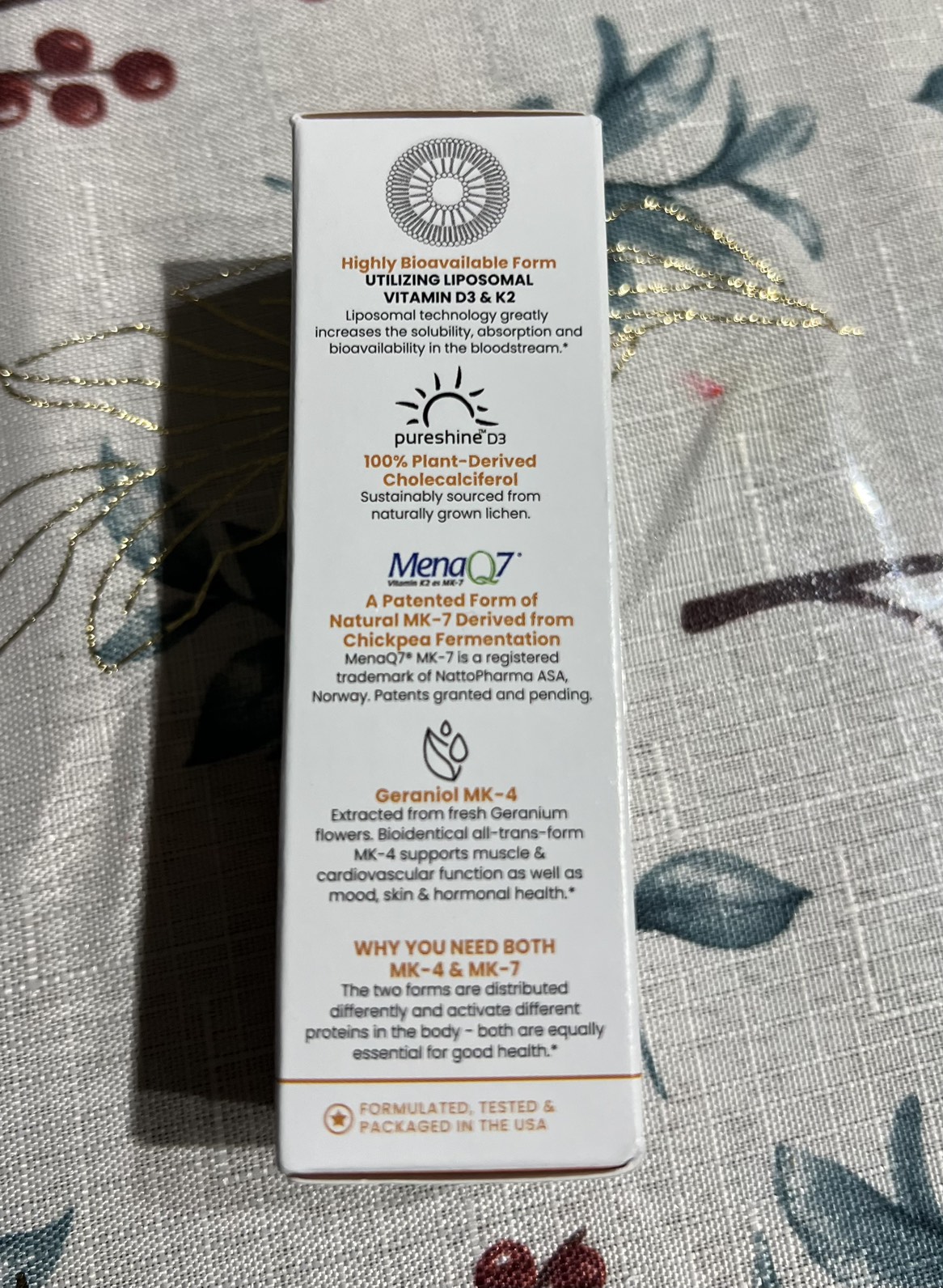 6 month supply- Vegan D3 + K2 Full Spectrum - photo 4