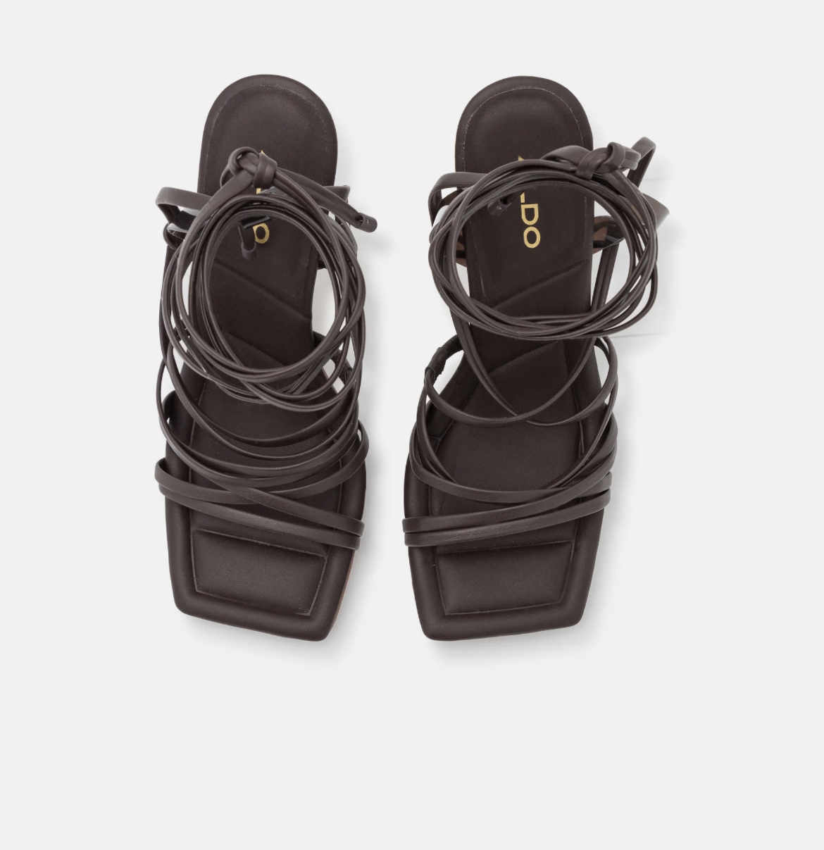 ALDO Brown High Bamboo Heeled sandals- NWT - photo 3
