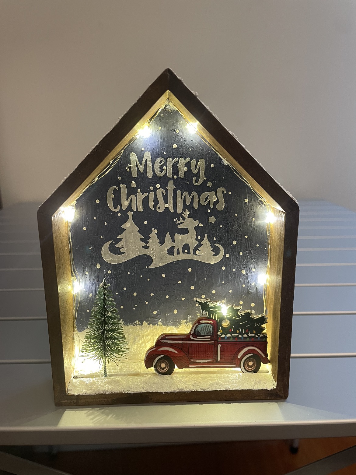 Christmas decoration - small shadow box