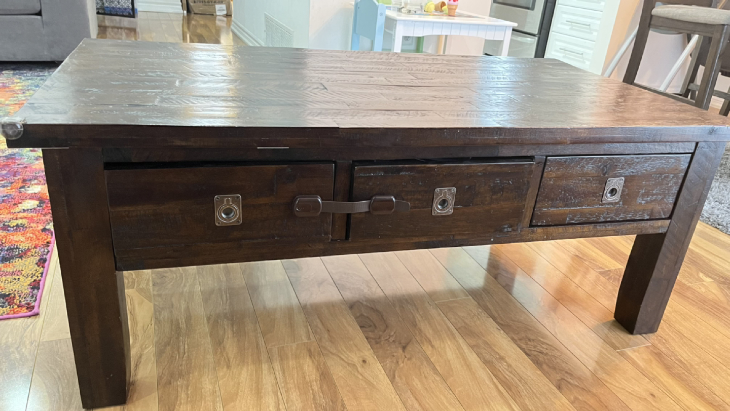 Solid Wood Coffee Table - Rustic look - photo 2