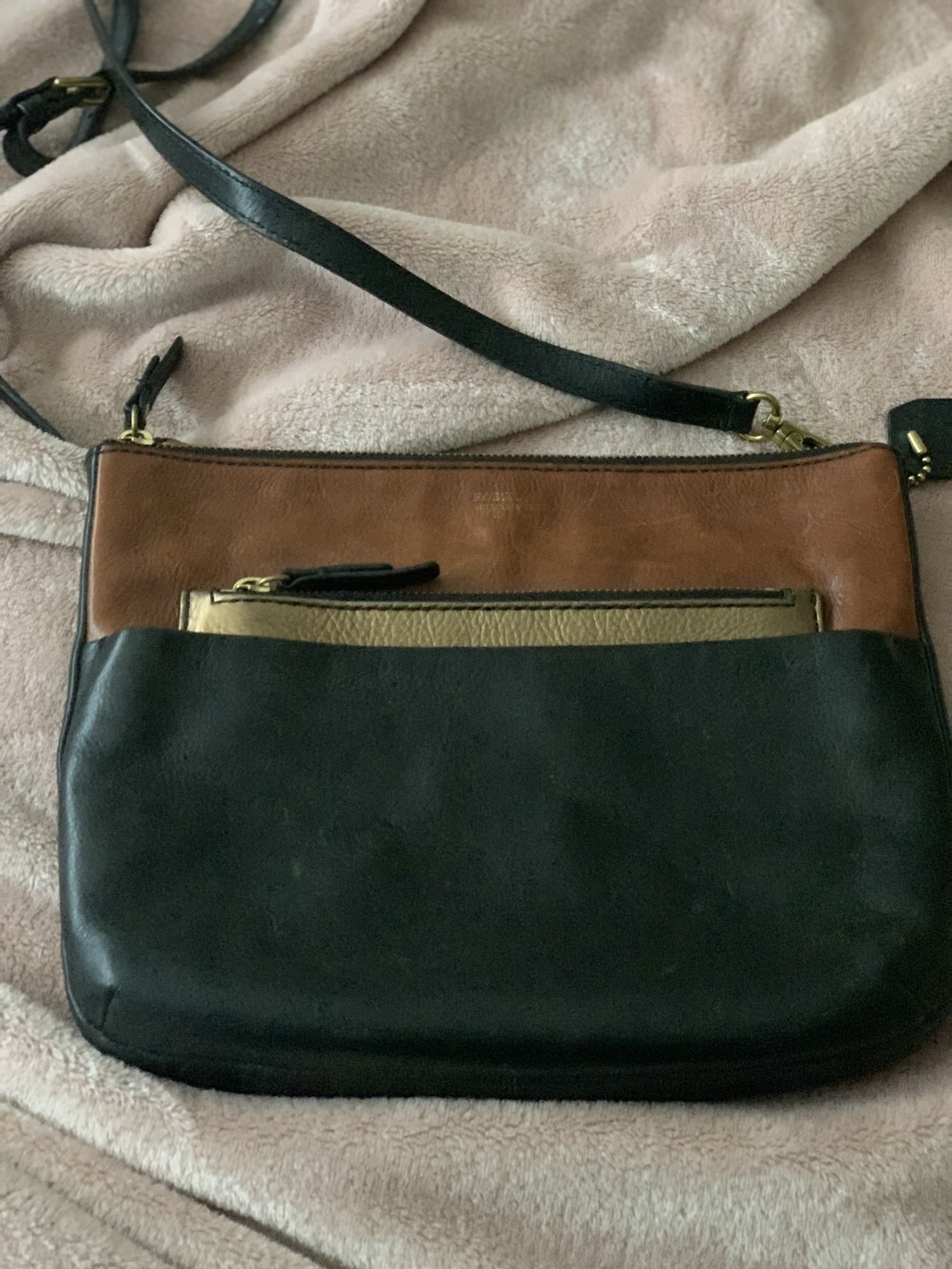 Good condition cross body bag by fossil