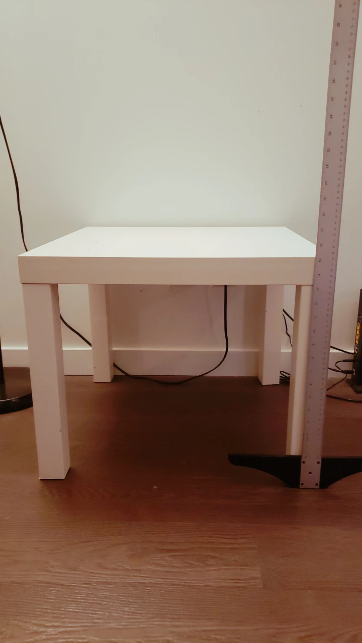 White Ikea LACK table thumbnail