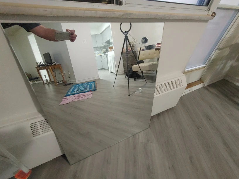MIRROR 36X31IN WIDE LIKE NEW thumbnail