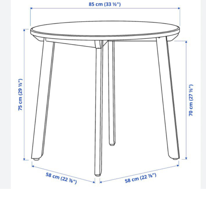 Round table IKEA GAMLARED - photo 5