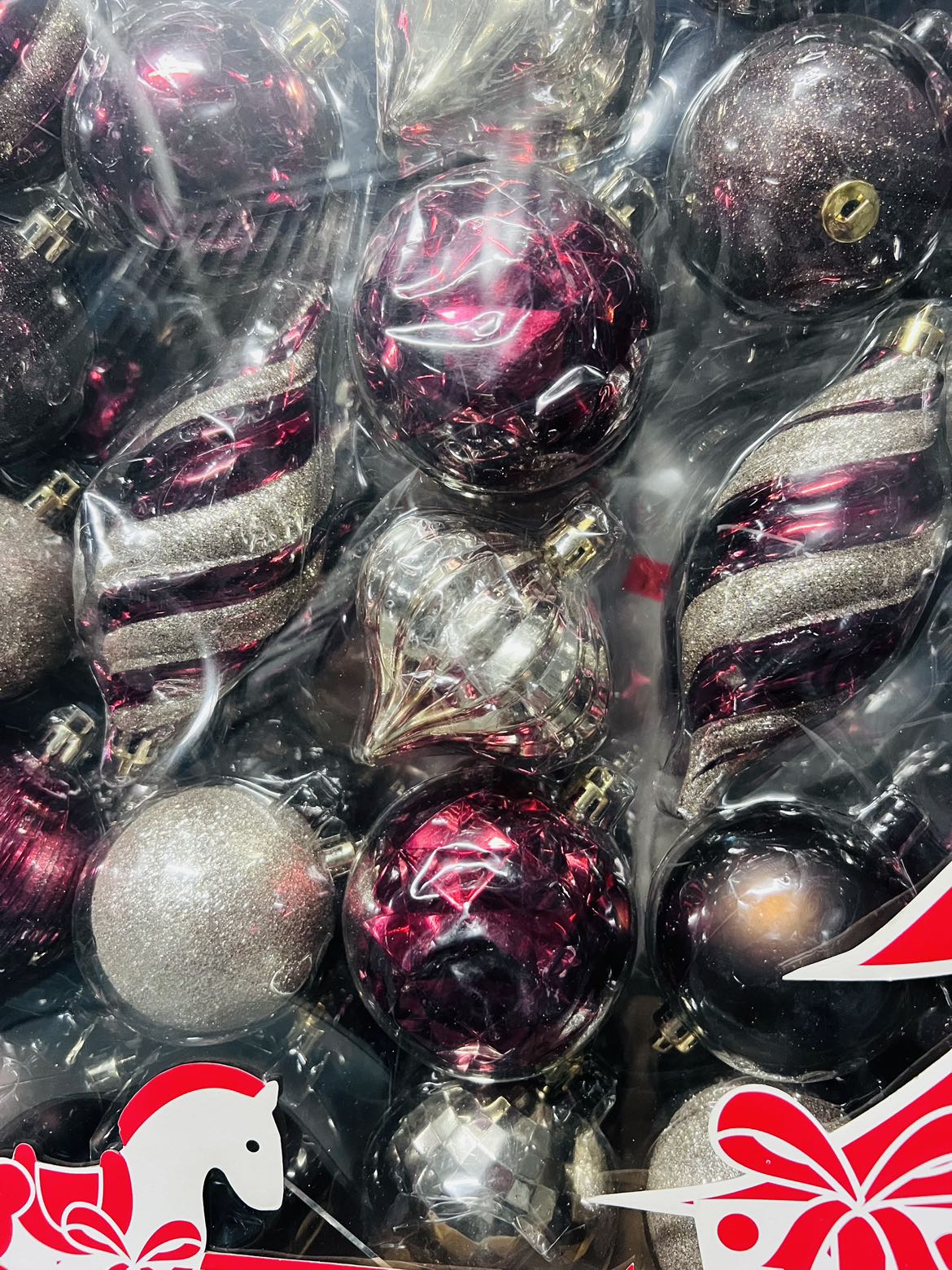 Pre-lit light Christmas tree and red ornaments set - photo 5