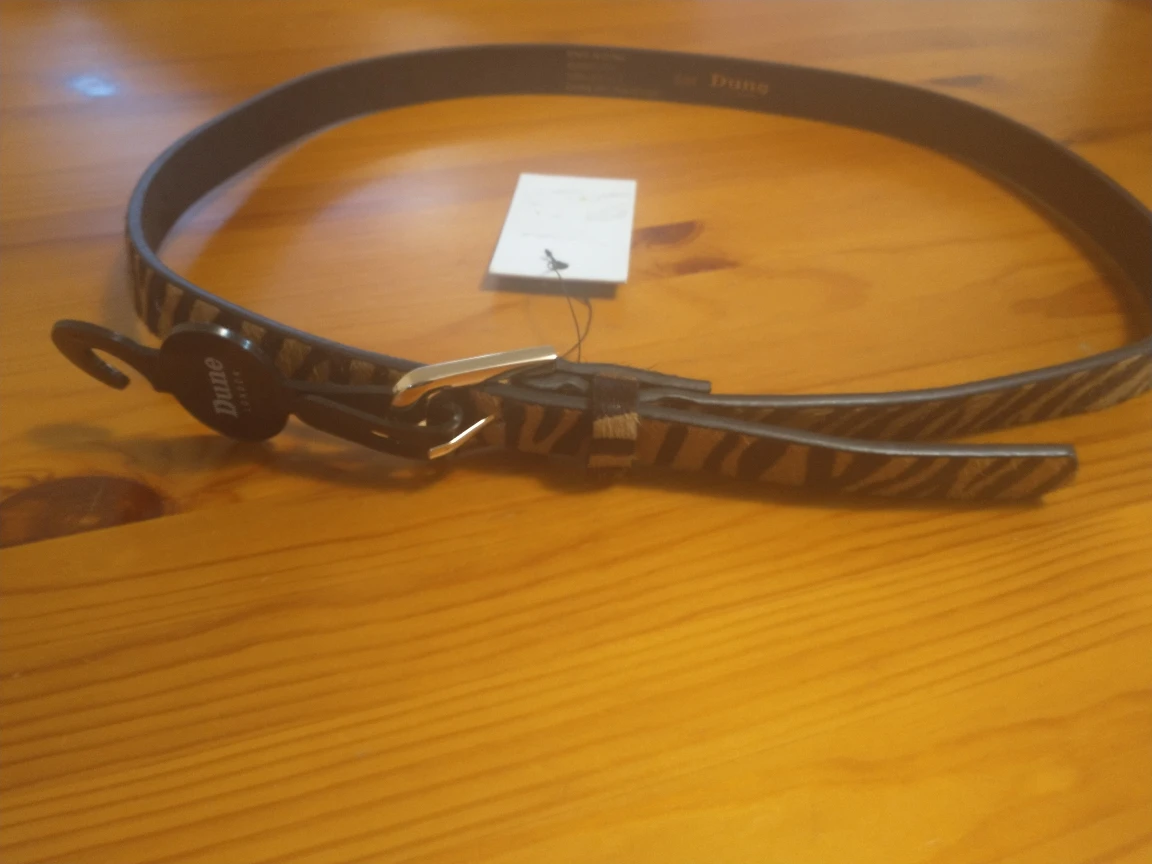 Dune London leather leopard print belt thumbnail