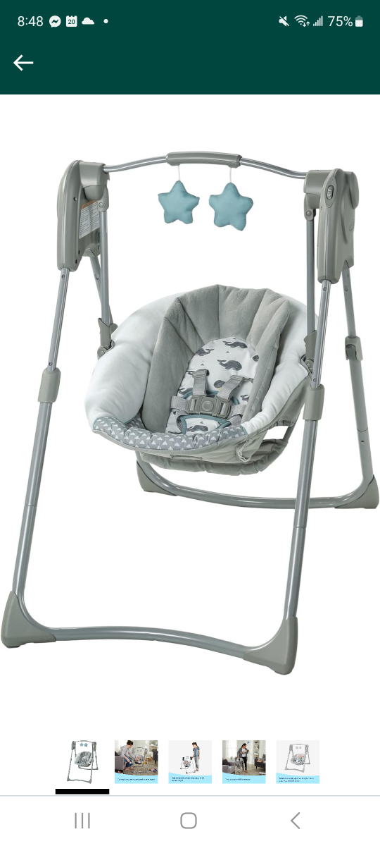 Graco slim spaces baby swing