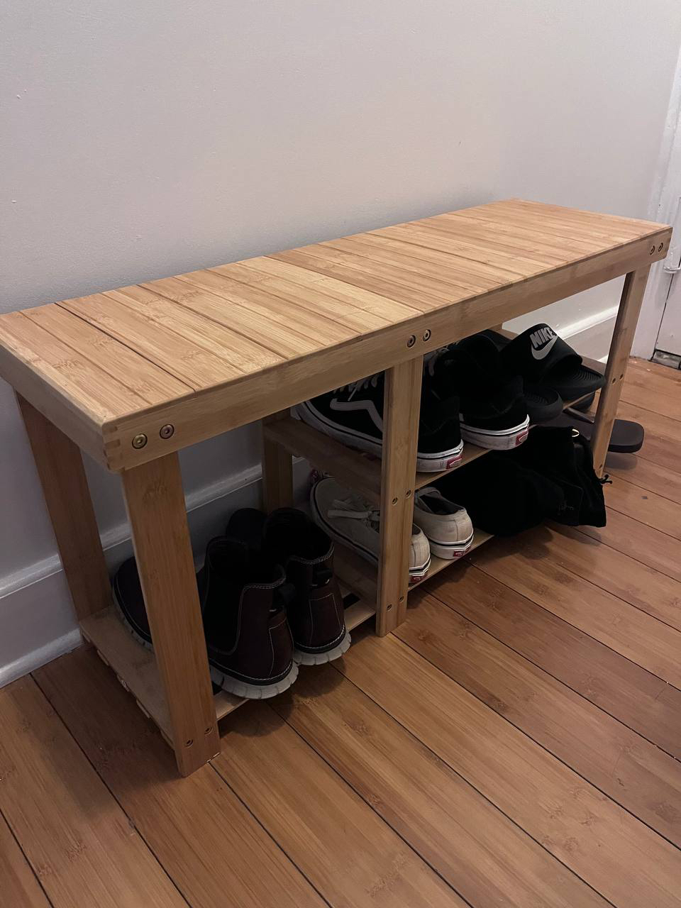Bamboo Shoe Rack 3 Tier