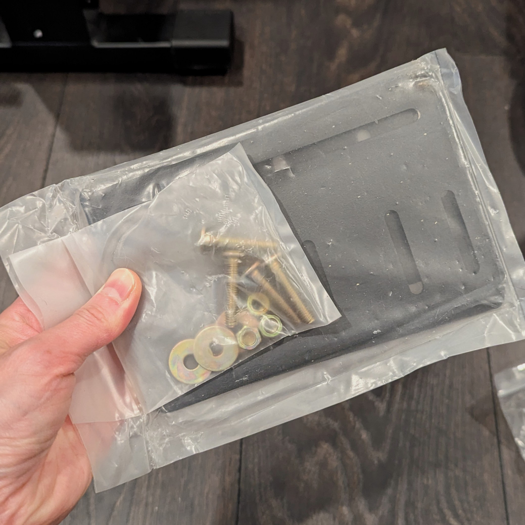 Headboard mounting hardware (onto bedframe) #freecycle thumbnail