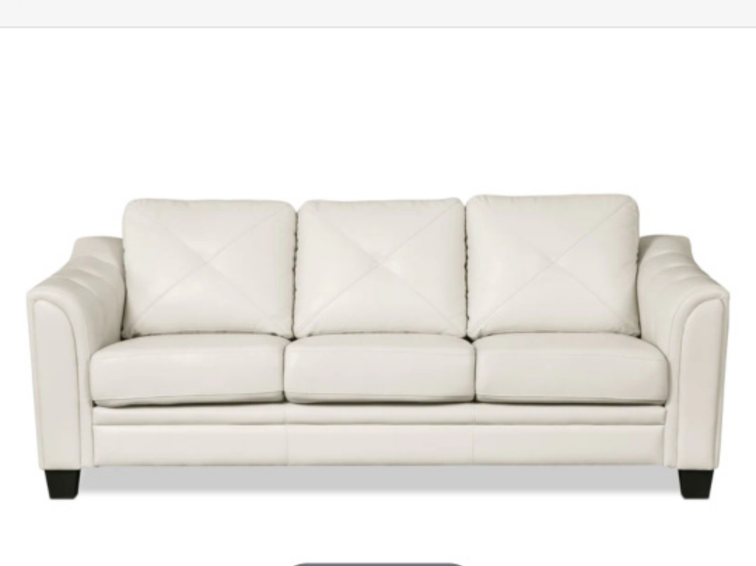 Faux Leather Sofa and Love Seat/biege