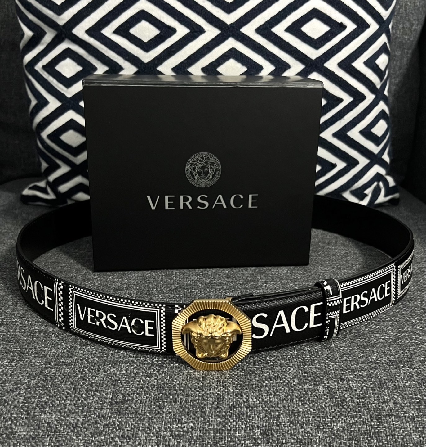 Versace 90s Vintage Logo Belt - photo 3
