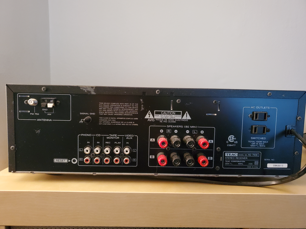 TEAC Audio receiver AG-790 - photo 2
