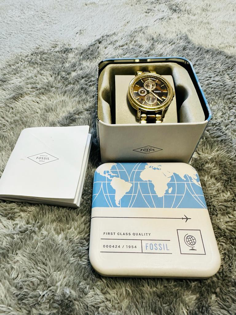 #SellingSpree Fossil Chelsey Brown dial Gold Tone women’s watch - photo 2
