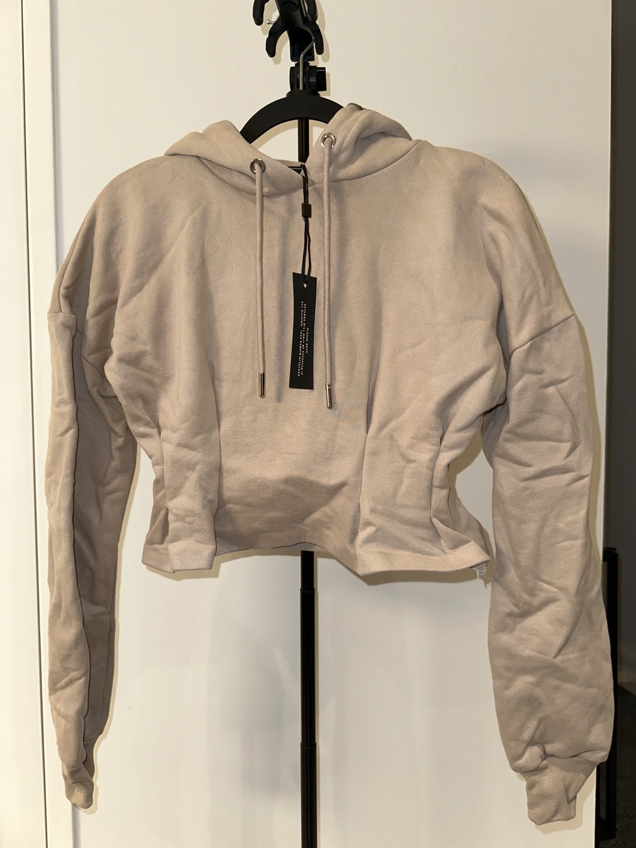 *NEW* Maniere De Voir Cinched Waist Hoodie Sweater (6) - photo 3