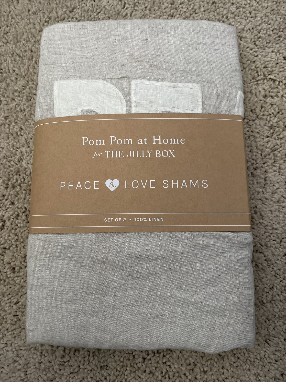 Pom Pom at Home Peace & Love Shams