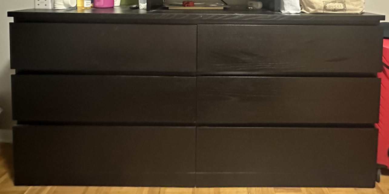 MALM 6-drawer dresser