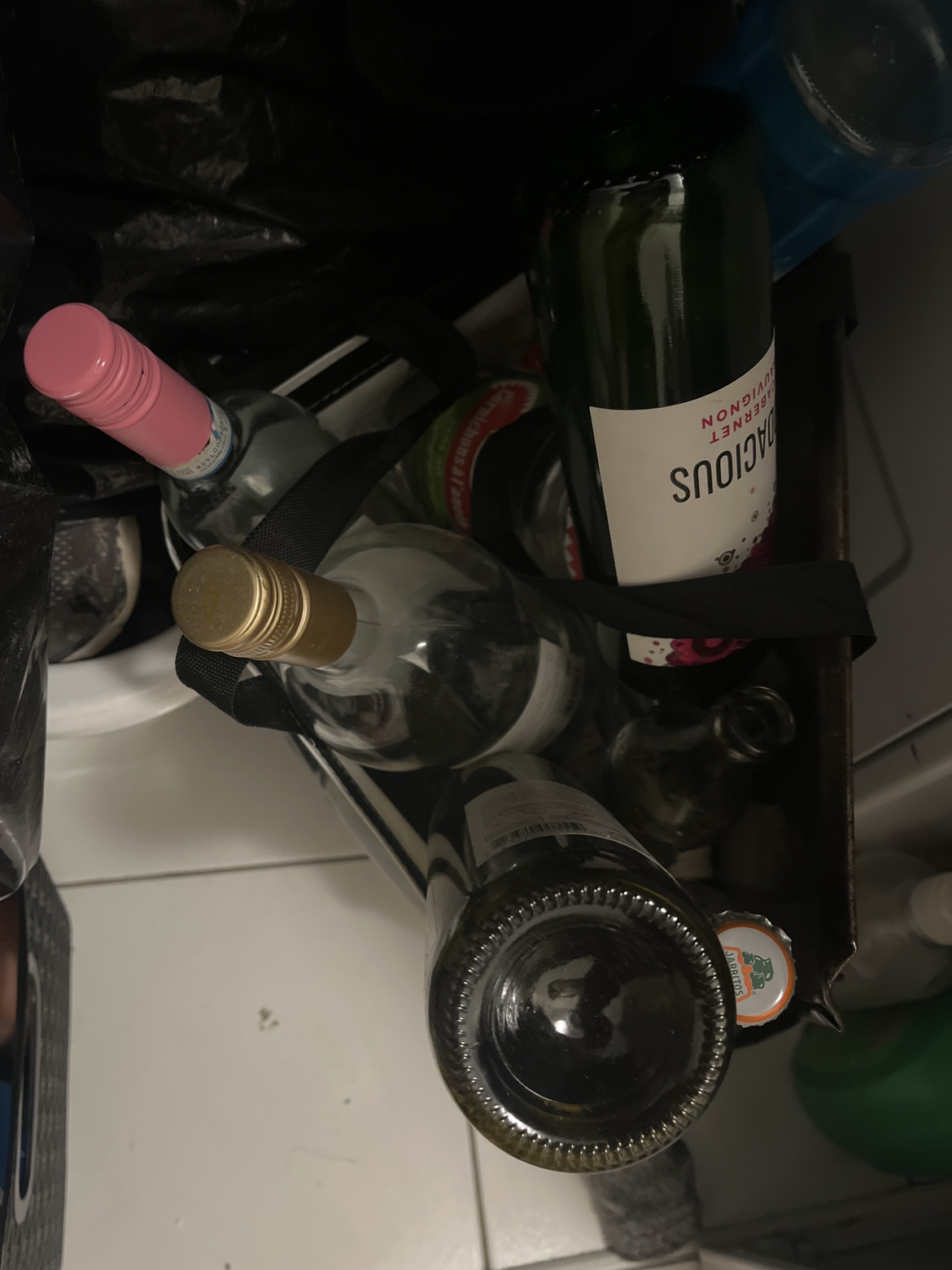 Bottles to recycle!