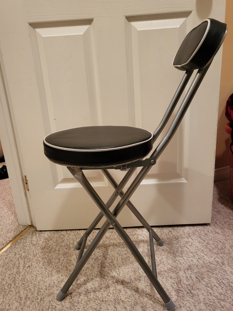 Folding Stool with Back Support - photo 3