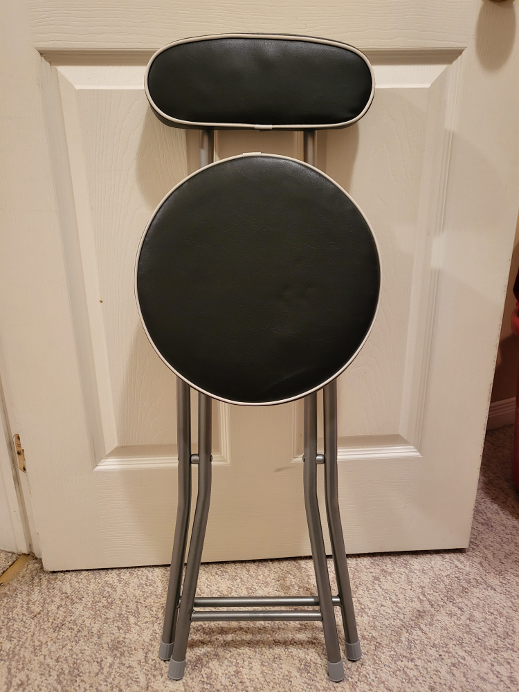 Folding Stool with Back Support - photo 4