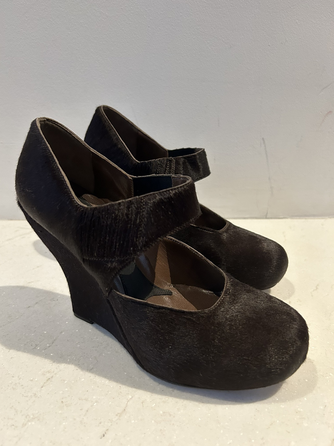 New in box MARNI calf hair Mary Jane’s 7 image indicator(2)