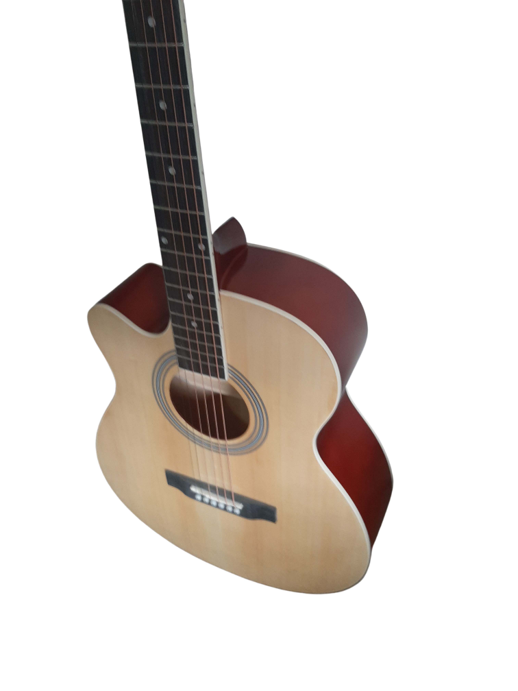 Left handed acoustic guitar 40" with pack brand new image indicator(4)