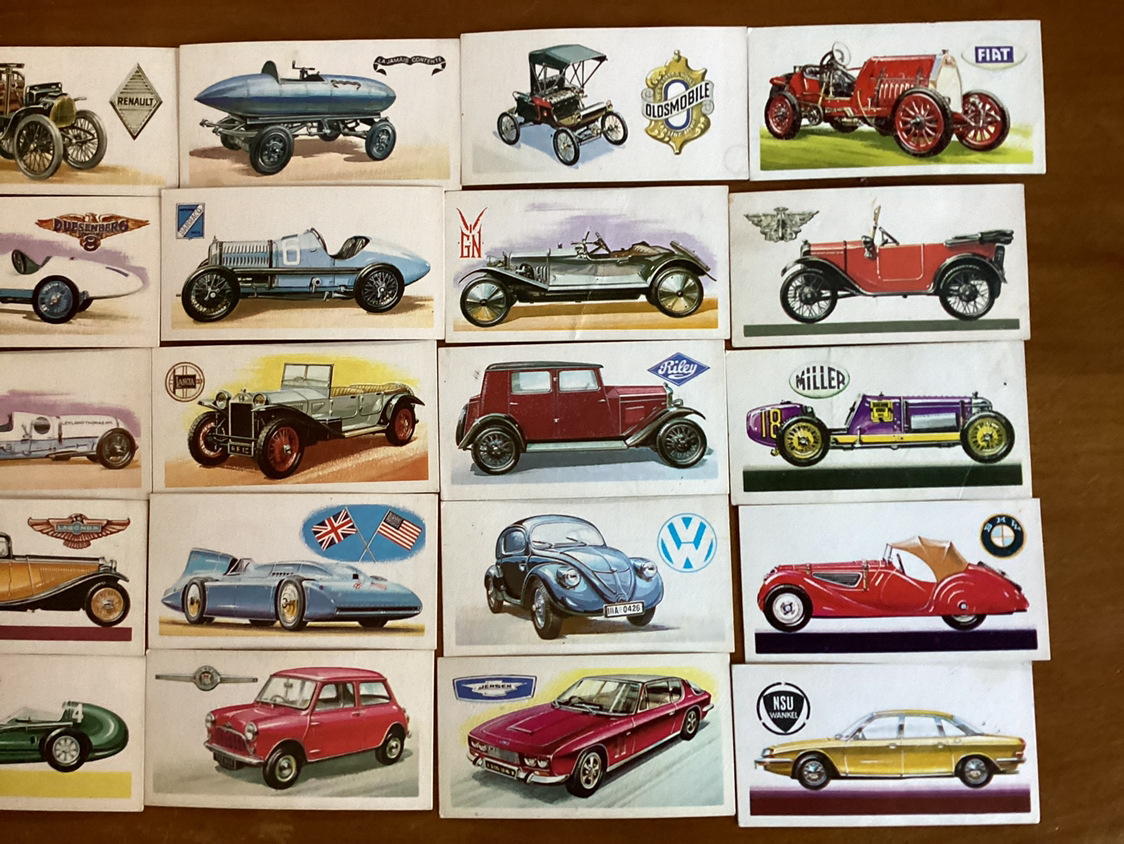 35. 1950’s BOND TEA HISTORY OF THE MOTOR CAR Trading Cards image indicator(6)