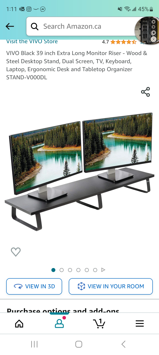 Multiple Monitor Home Office Stand