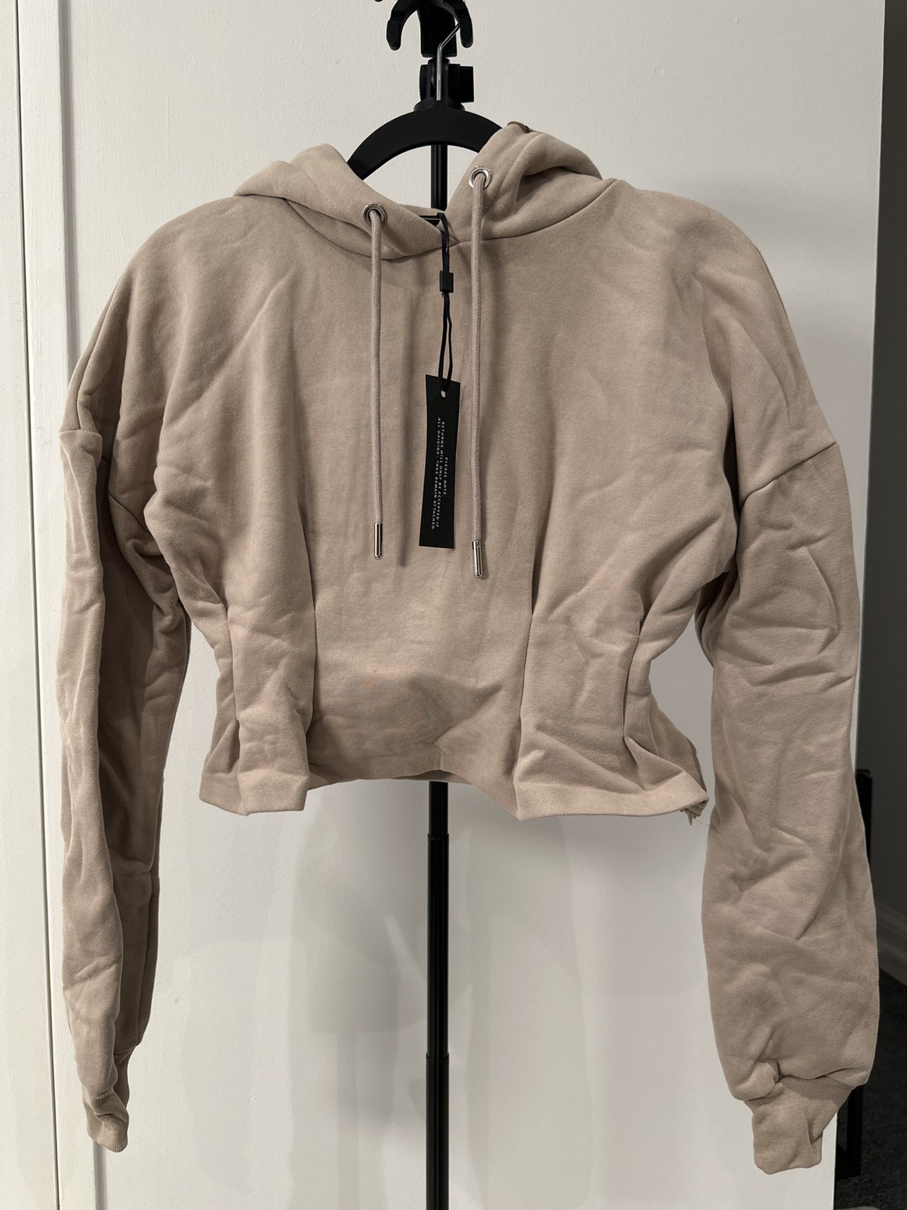 *NEW* Maniere De Voir Cinched Waist Hoodie Sweater (6) - photo 2