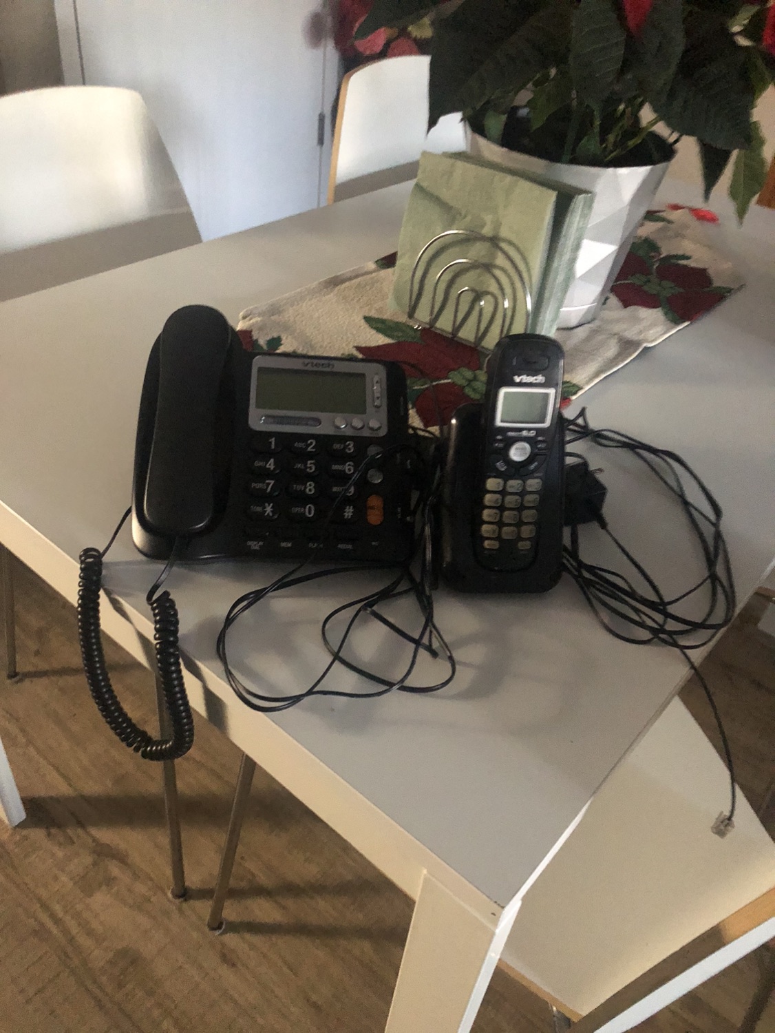 2 set of landline telephones