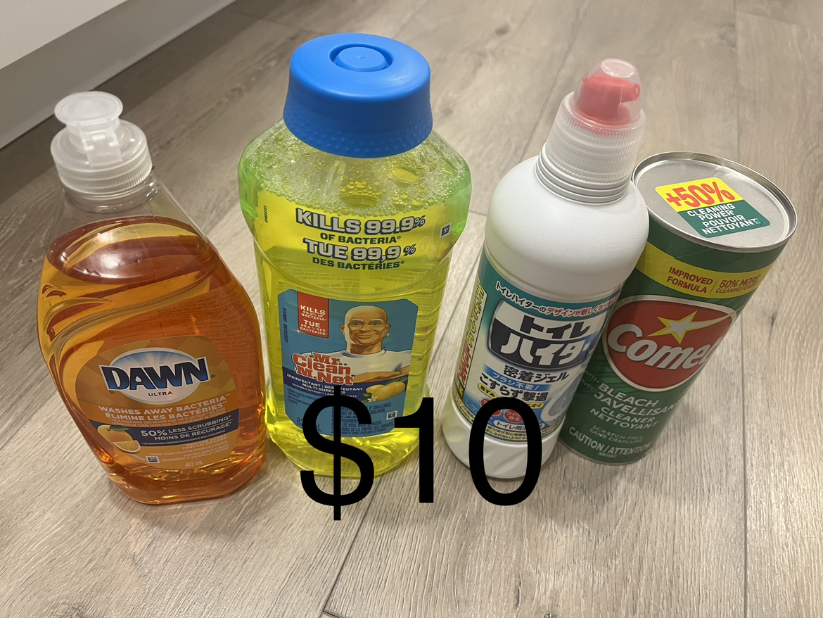 Cleaning supplies