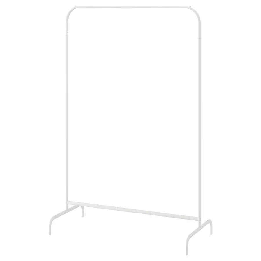 2 IKEA MULIG Clothes Rack in White thumbnail