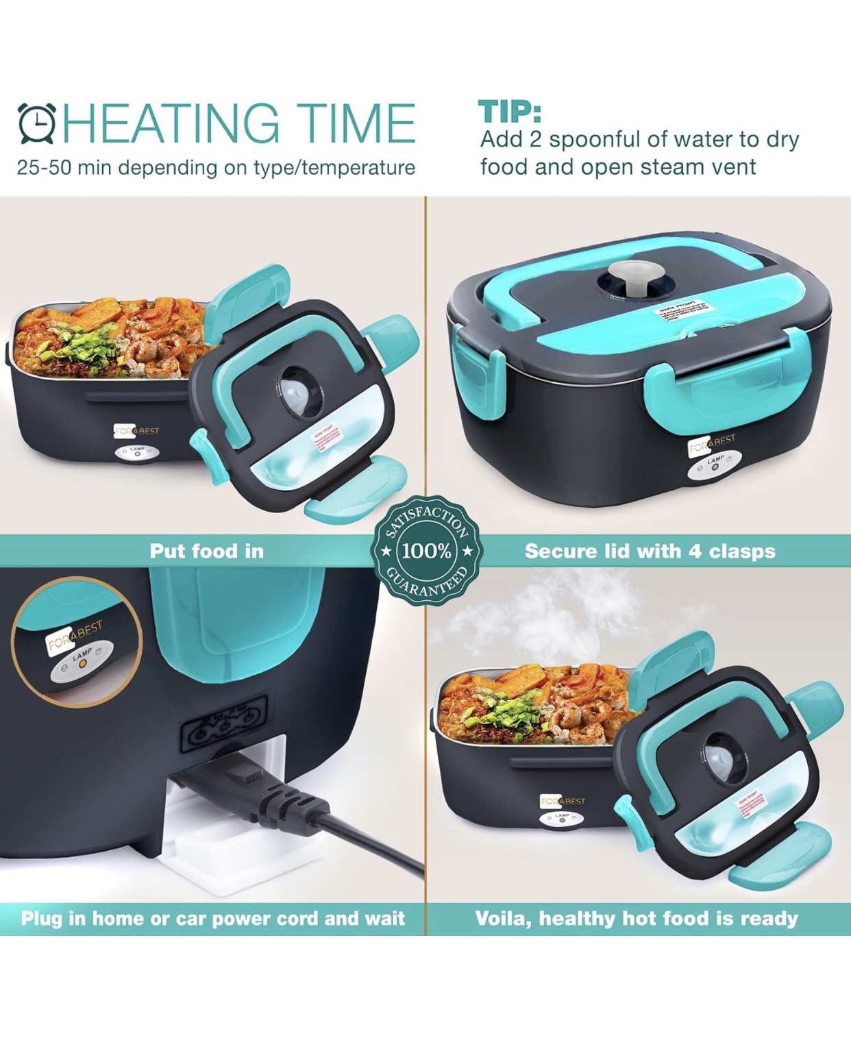 Electric Lunch Box Food Heater - photo 3