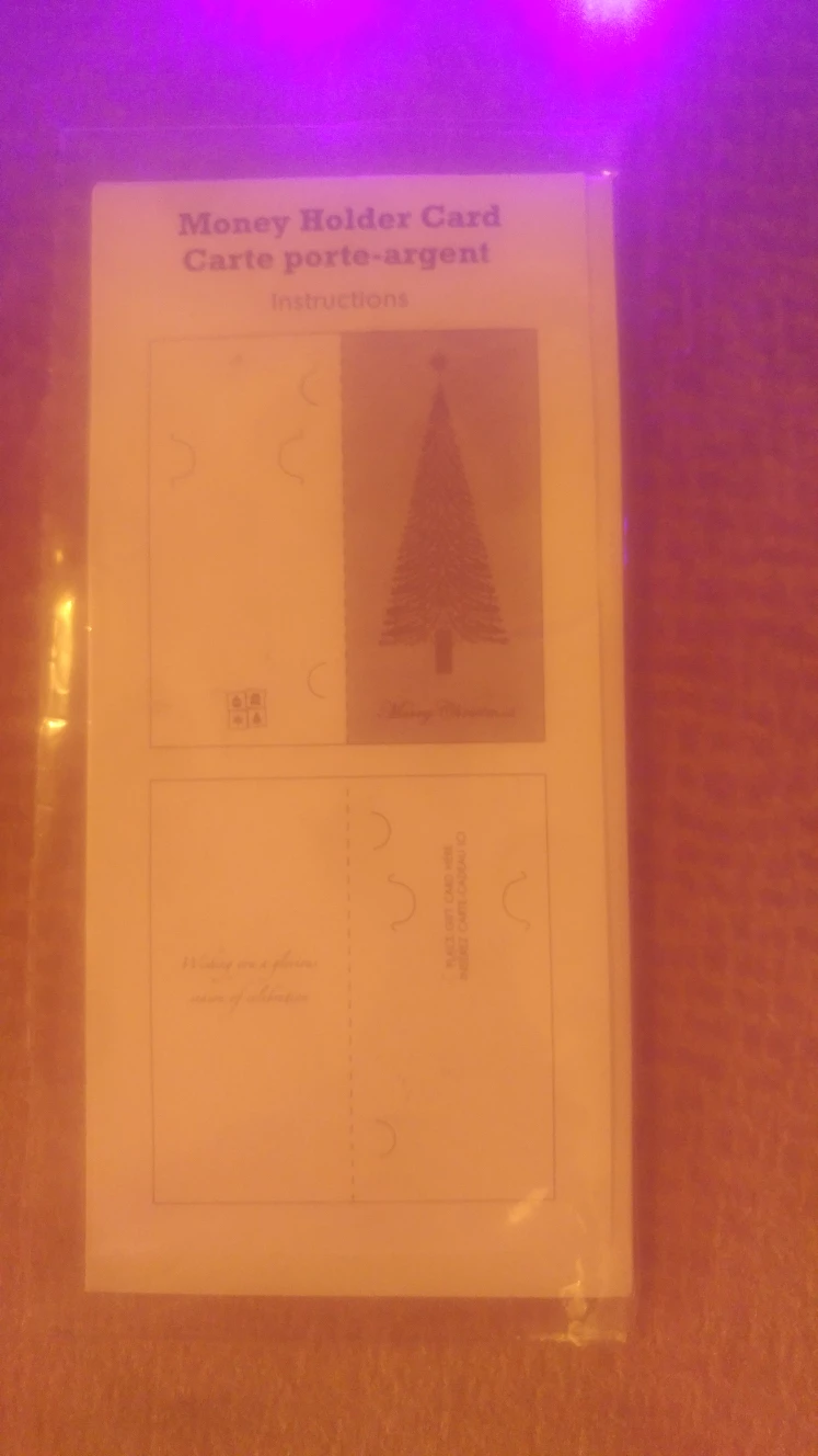 2 Merry Christmas Card - Money Holder Card image indicator(2)