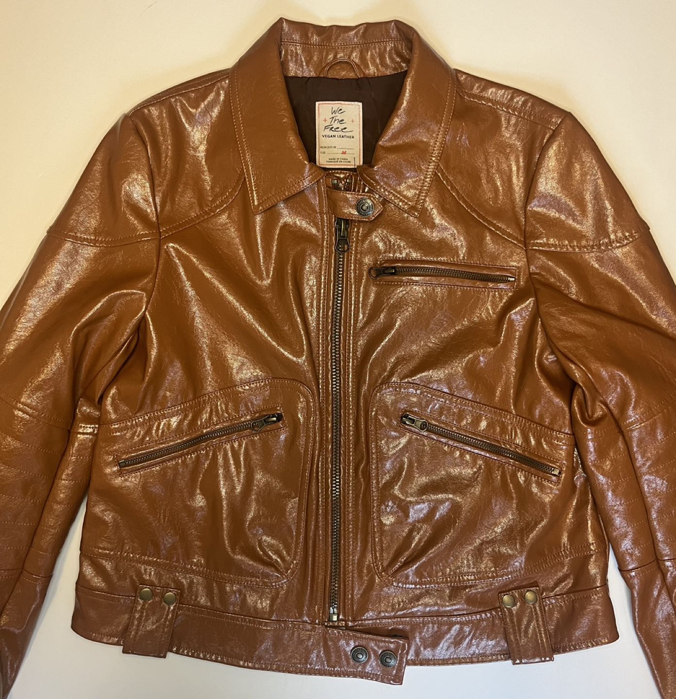 Free People Josie Vegan Leather Biker Jacket image indicator(4)