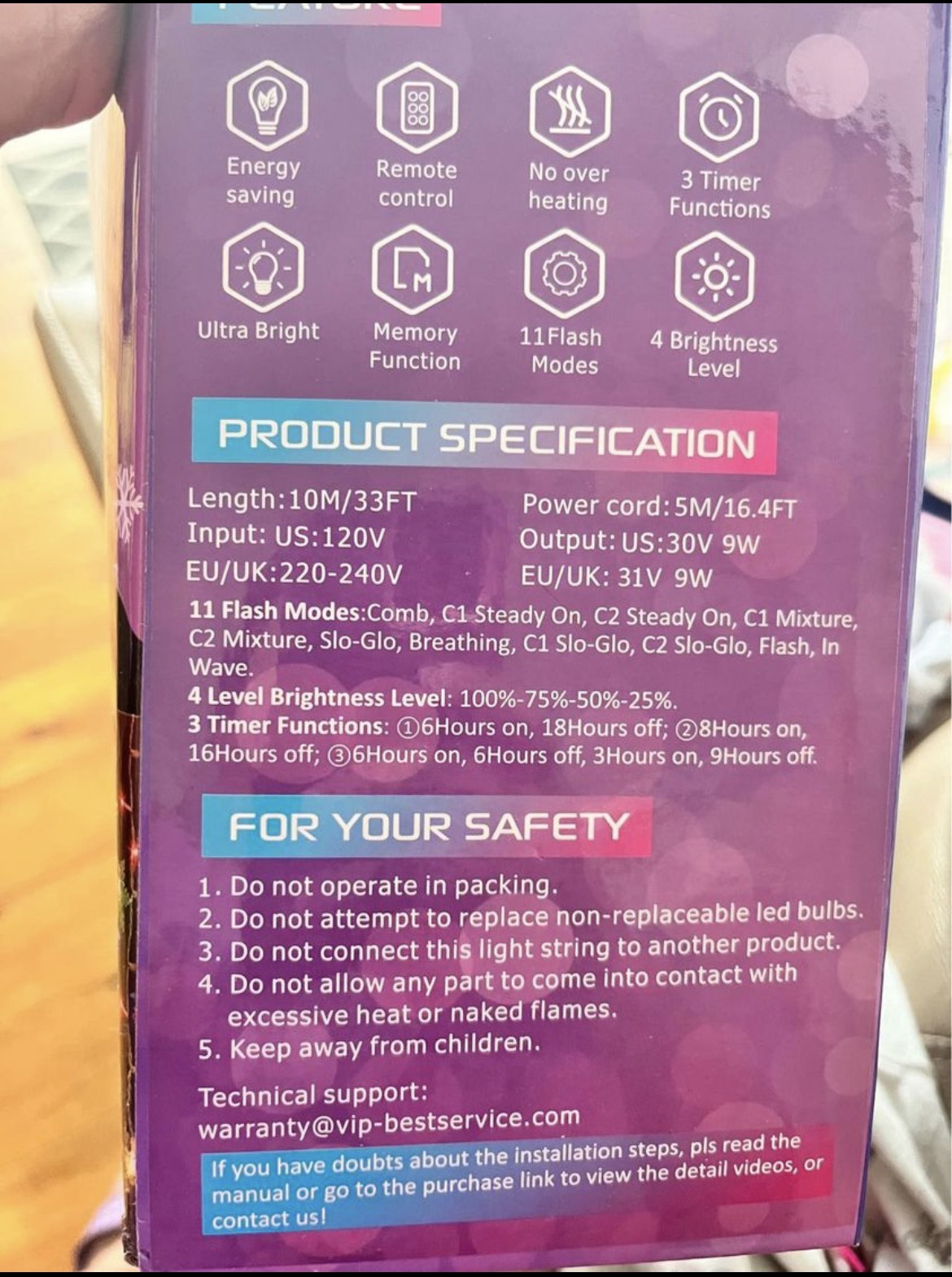 Led snowflakes chrstmas lights image indicator(10)