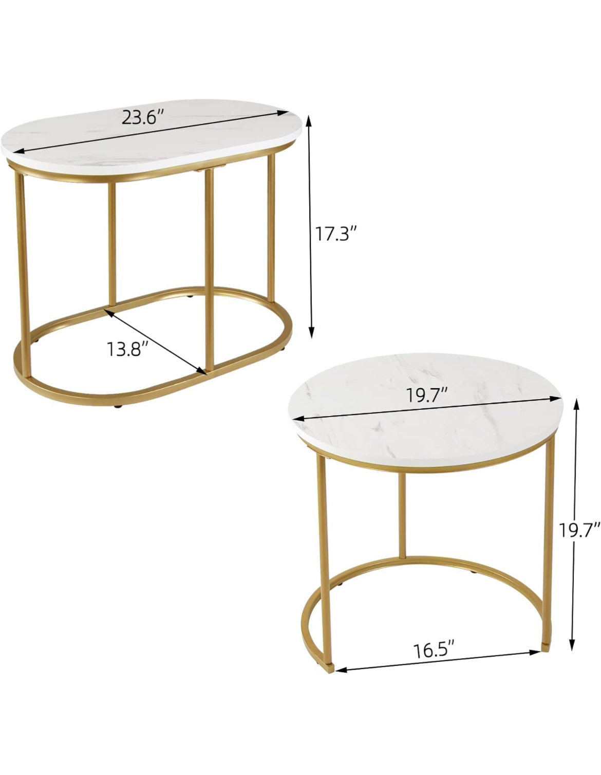 Nesting coffee tables - photo 4