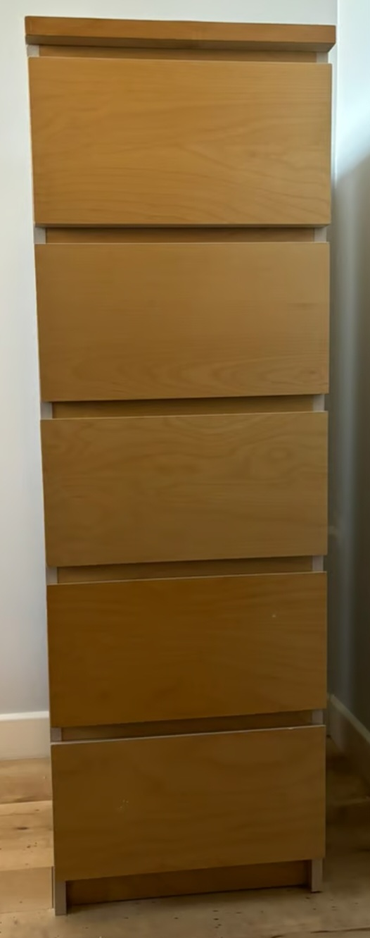 3 Ikea 6 Drawer Malm Dressers