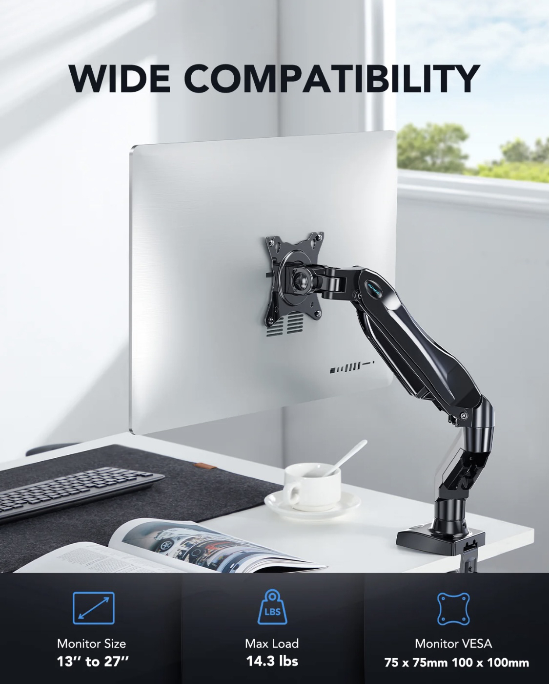 Monitor arm - Desk mount 13-27” - photo 4